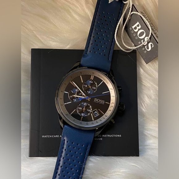 HB1513563 - Hugo Boss Men’s Grand Prix Black Dial Watch - Picture 4 of 11